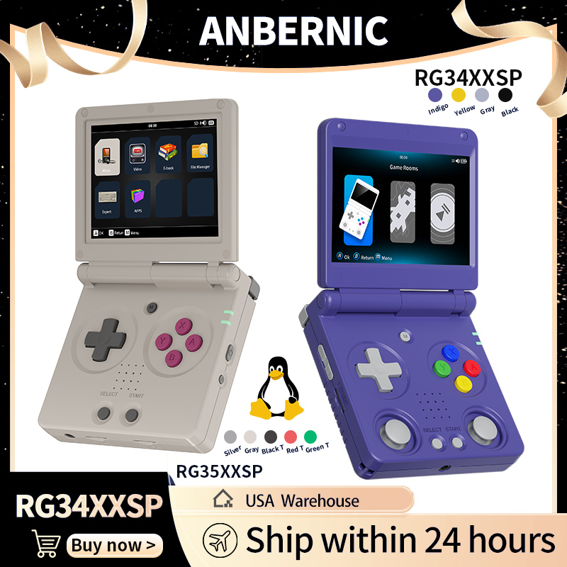 Retro Gaming Mobile - Anbernic RG34XXSP RG35XXSP Konsola Przenośna z
