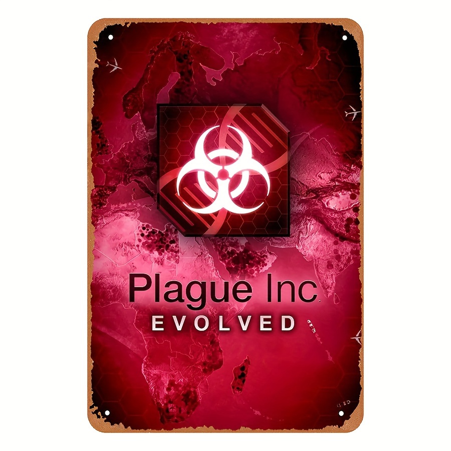 Retro Gaming Style - Metalowy znak w stylu vintage Plague