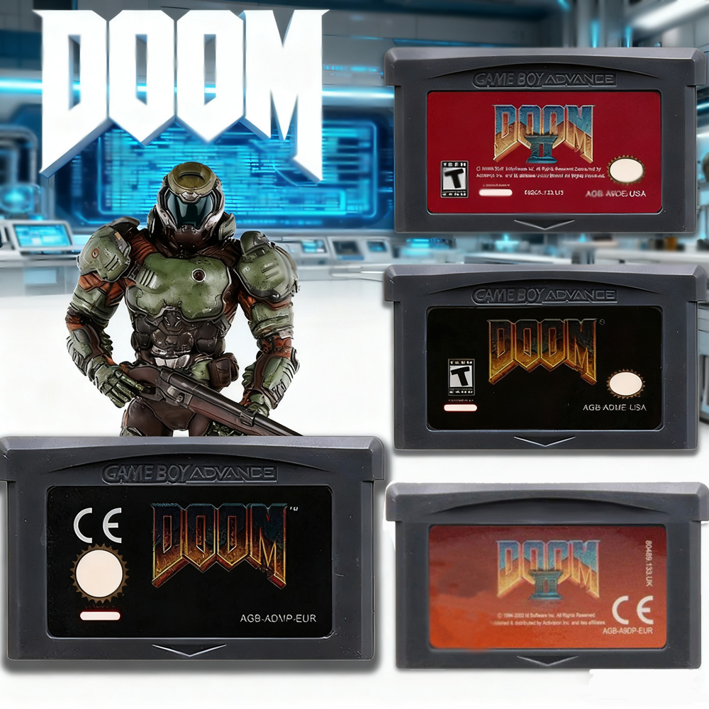 Retro Game Card - Seria DOOM 32-bitowa kartridż z grą