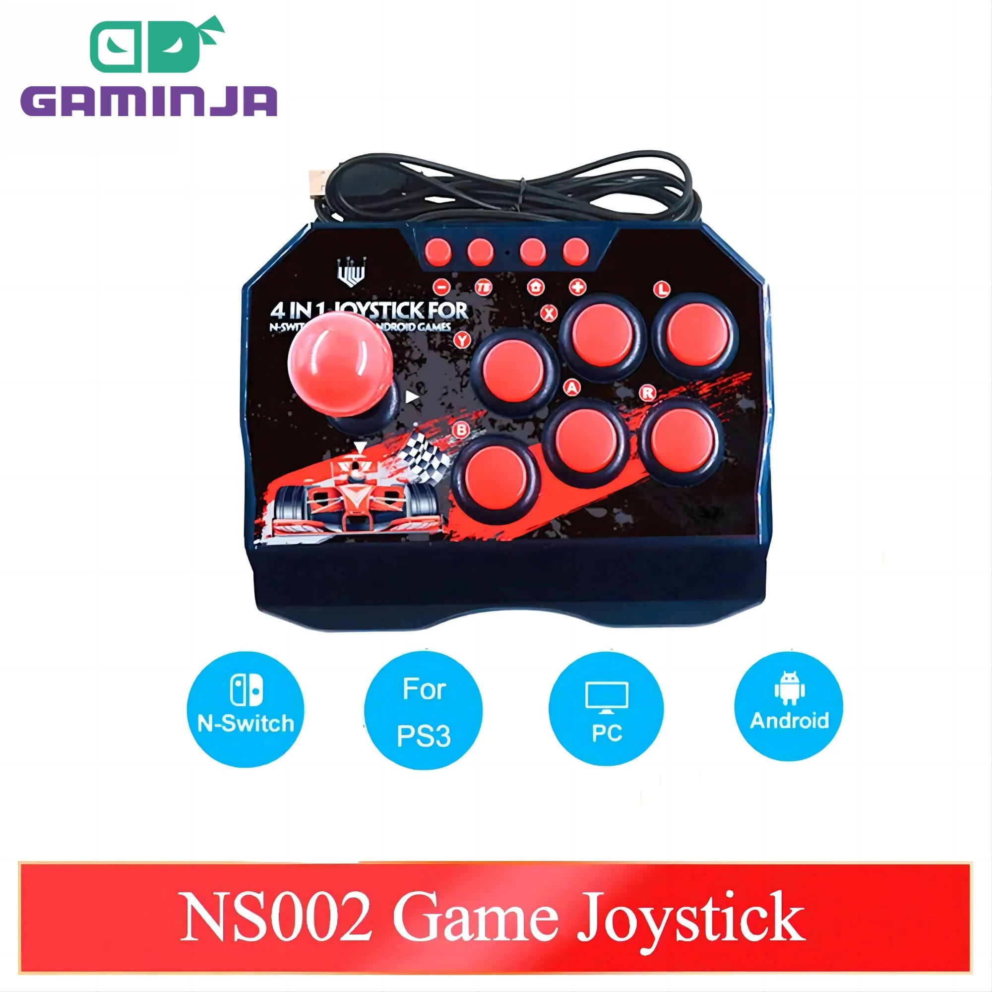 Retro Gaming Raspberry Pi Zero - GAMINJA NS002 4 w 1 retro