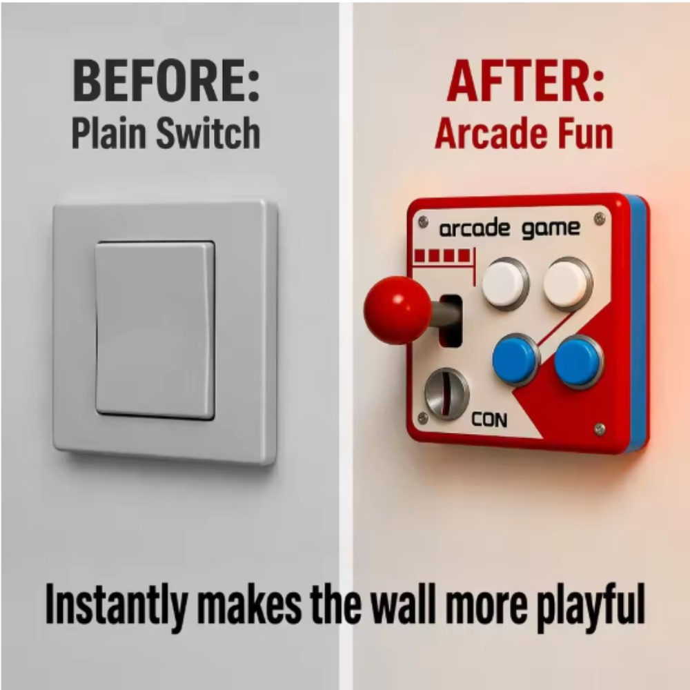 Retro Gaming Style - Retro Osłona na Joystick Arcade, Bezprzewodowa
