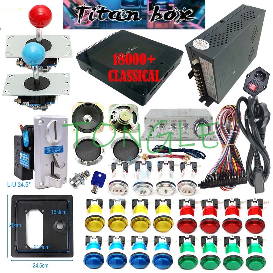 Arcade Button Kit - 2 gracze Titan Box 18000+ w