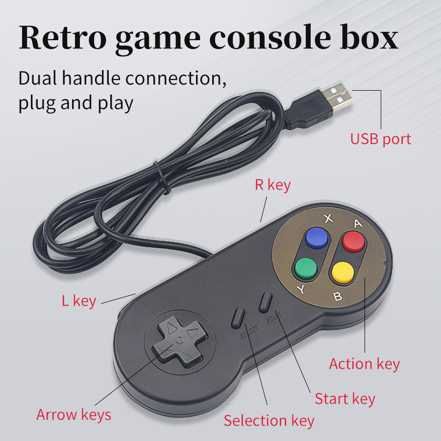 Retro Gaming Raspberry Pi 5 - Kontroler USB Plug and Play do