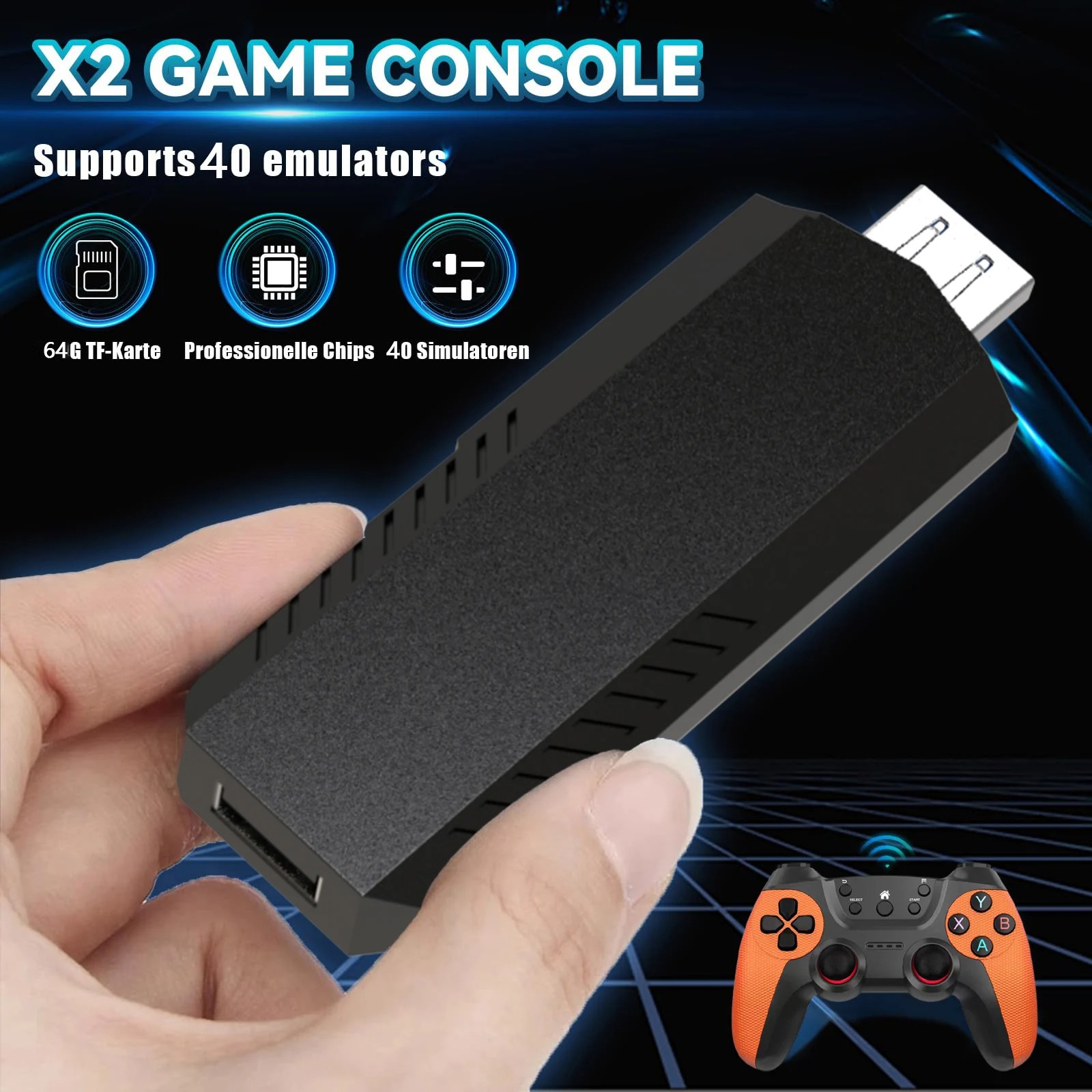 X2Pro TV Game Stick 4K HD Kons – Retro Gaming Game Stick recenzja i cena
