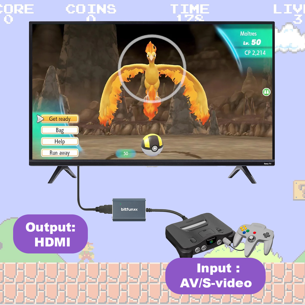 Bitfunx 720P Adapter S-Video / – Retro Gaming Mobile recenzja i cena