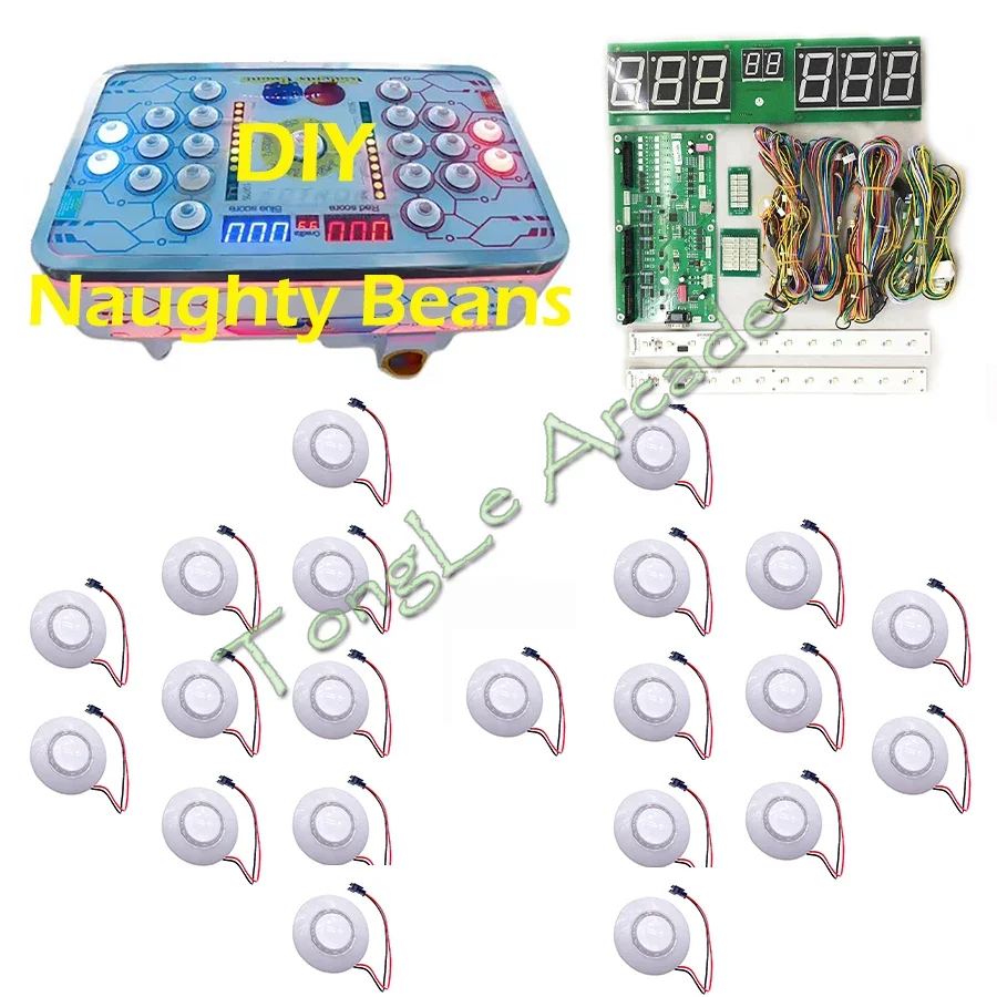 Zestaw DIY Naughty Beans, sprz – Arcade Button Kit recenzja i cena
