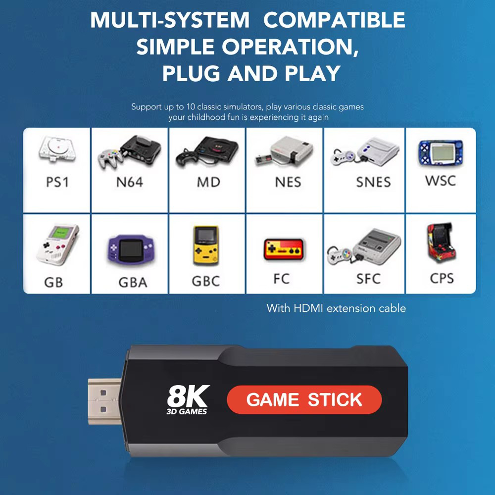 Konsola X2 Game Stick HD 4K 8K – Retro Gaming Game Stick recenzja i cena
