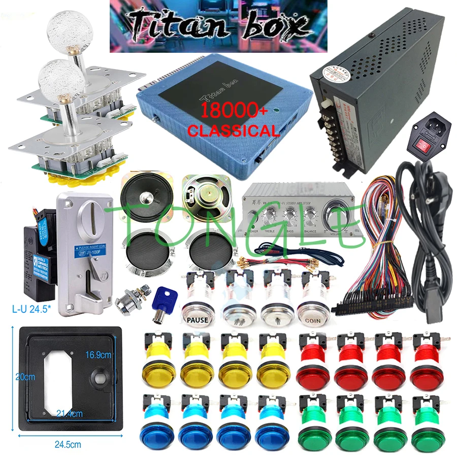 2 gracze Titan Box 18000+ w 1  – Arcade Button Kit recenzja i cena