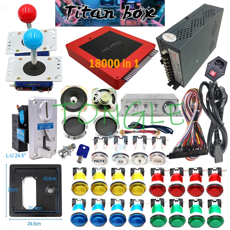 2 gracze Titan Box 18000+ w 1  – Arcade Button Kit recenzja i cena